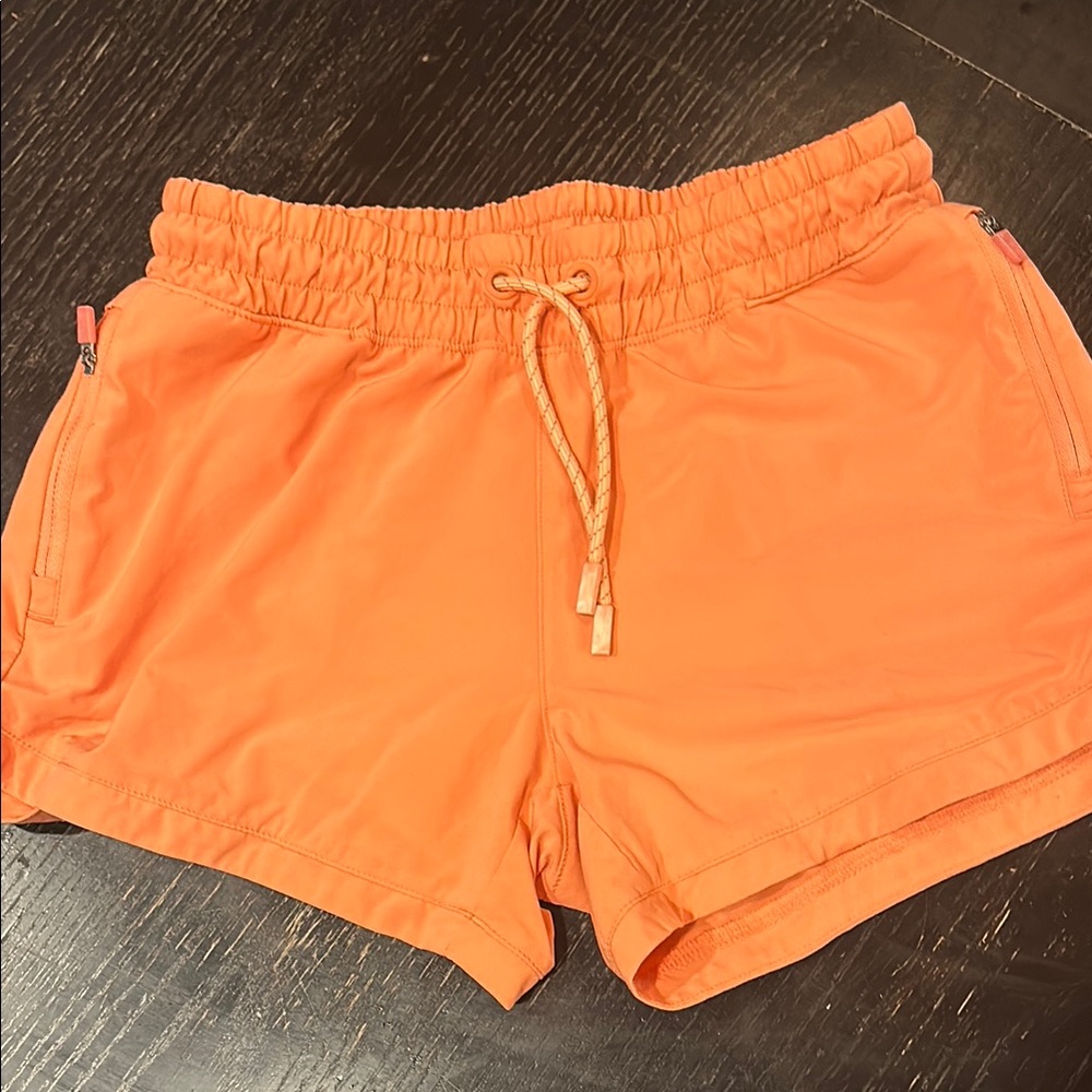 Athleta Orange Relaxed Fit Shorts for Active Days